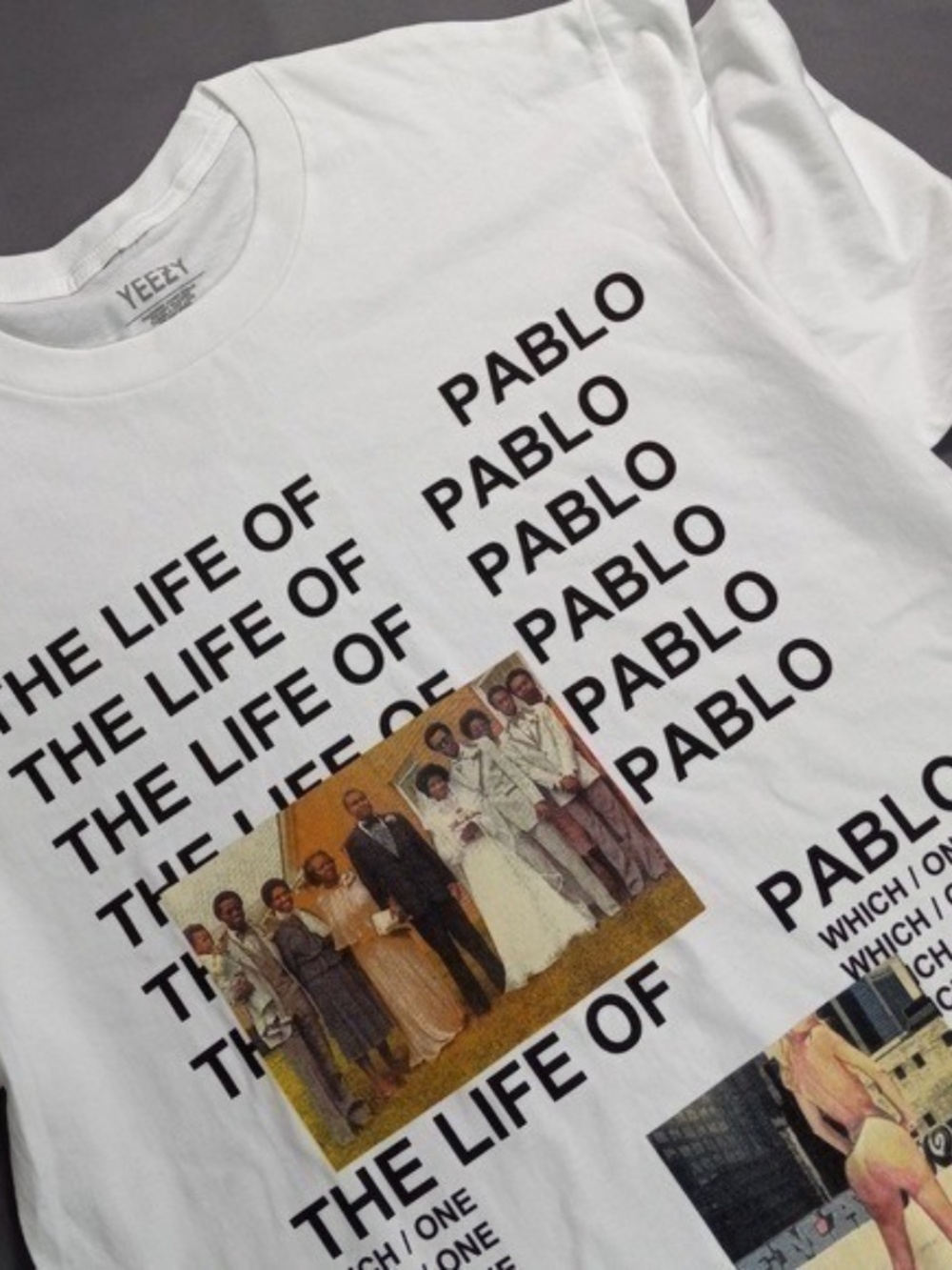 NEW Yeezy Kanye West The Life of Pablo graphic t-shirt in white Size Medium